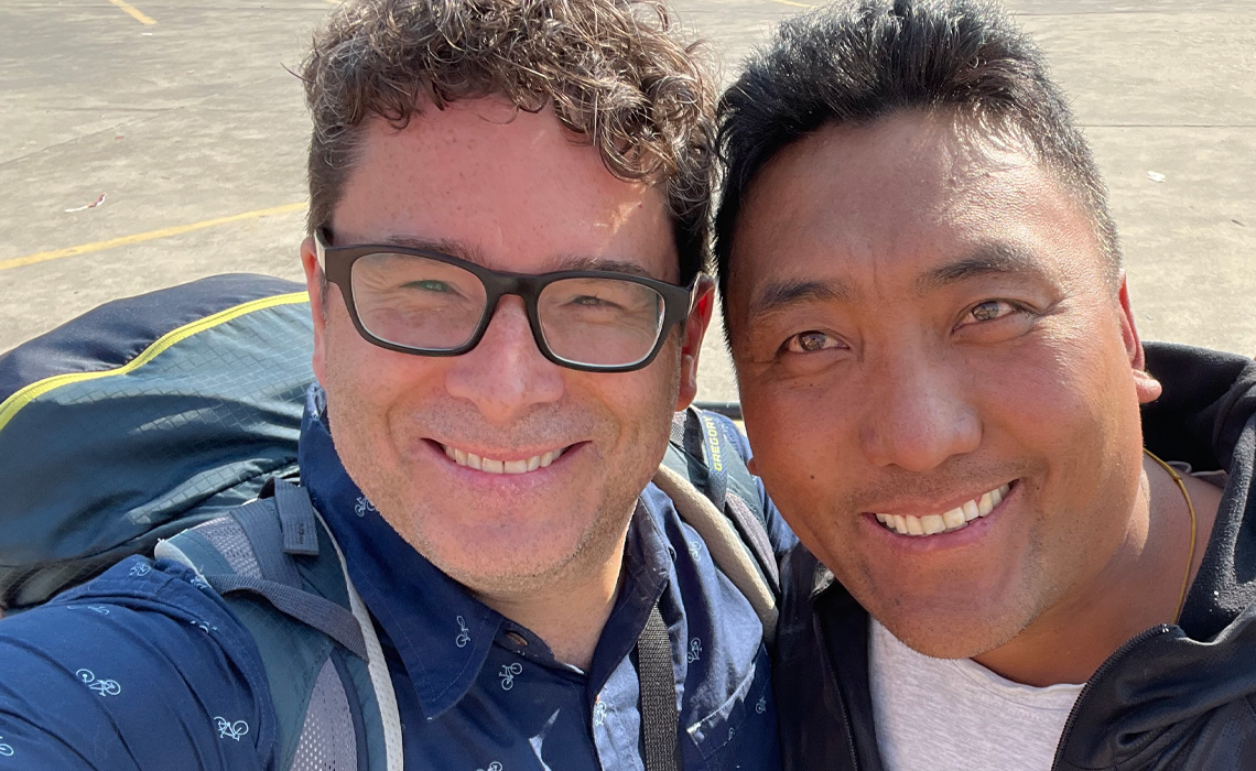 Trevor Day and Nima Sherpa