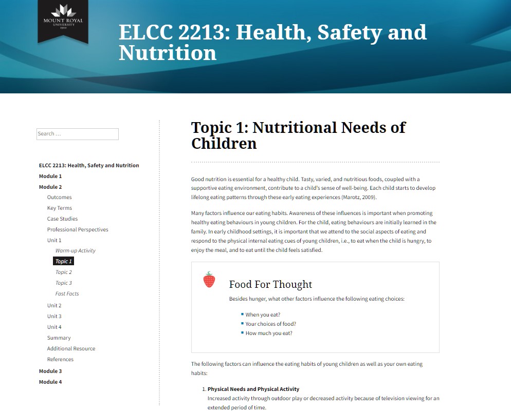 ELCC 2213 course homepage