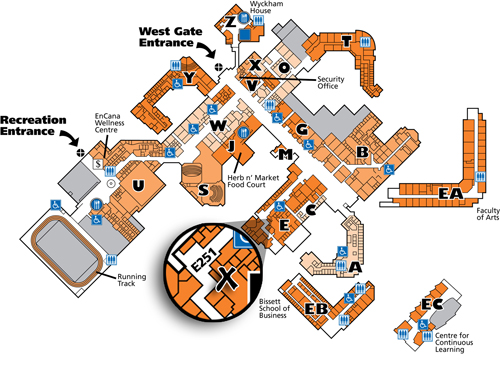 Mount Royal University Map Hours & Location | Mru