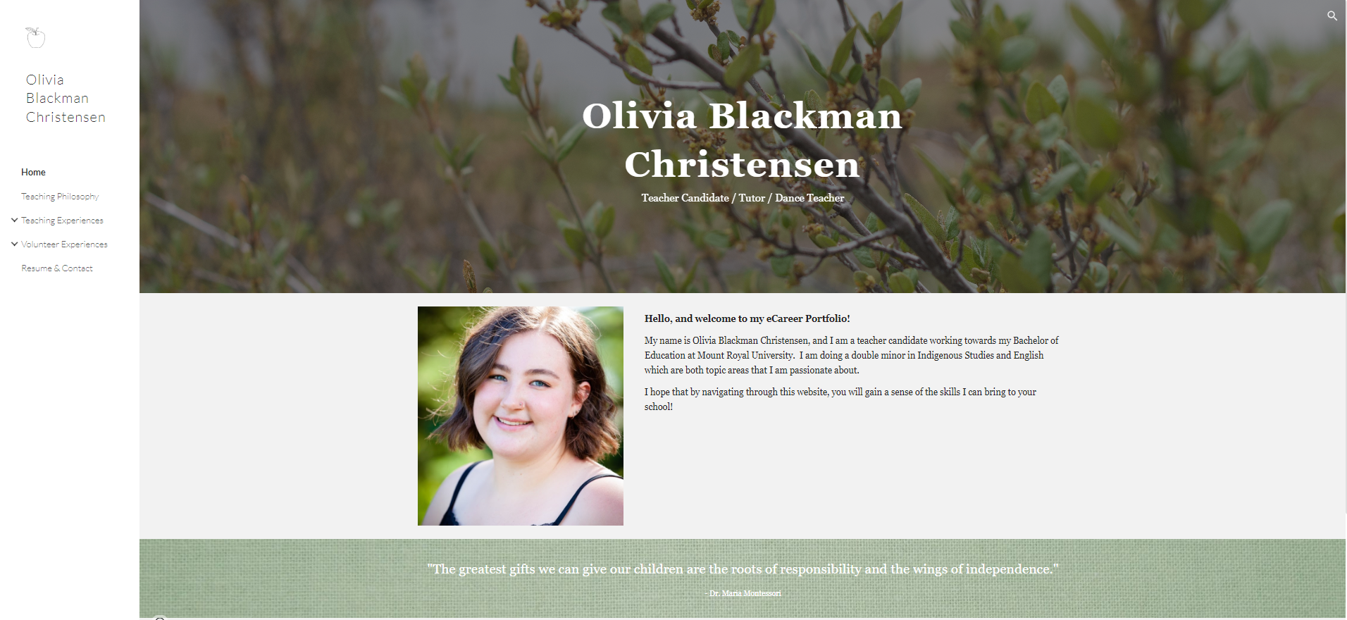 Student Sample - Olivia Blackman Christensen